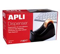 APLI - Porte-Rouleau de Papier Toilette Noir Ruban adhésif 33 m