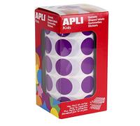 APLI Rouleau de 1770 Gommettes Rondes 20 mm Mauve