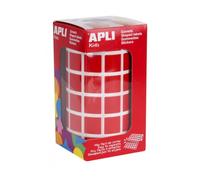 Apli Rouleau de gomets carrés - Rouge