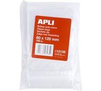 APLI - Sac à fermeture éclair - refermable - transparent (pack de 100) Transparent G