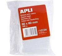 APLI - Sac à fermeture éclair - refermable - transparent (pack de 100) Transparent G