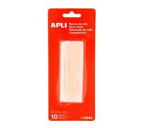 APLI Bâtons de colle pour pistolet transparents Ø 7,5 mm — Sachet 10 pièces