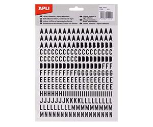 Apli - Stickers lettres, chiffres et signes