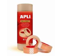 Apli Tour De 8 Rubans Adhésif Transparent 19 Mm X 33 M
