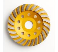 APLUS Disque Diamant à Meuler poncer le Béton 125 x 22,2 mm assiette pour meuleuse pour Béton, Granit, Pierre et Maçonnerie brique surfaçage façonnage