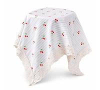 APLVFFZH Housse anti-poussière en tissu coton, style pastoral, pour électroménager et décoration intérieure , Petites cerises en coton 081024new , 35*90cm peut couvrir un four/micro-ondes