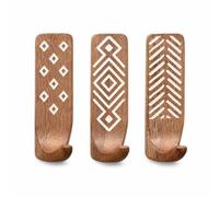 APLVFFZH Patère Murale Bois Pliable | Matériau bois massif, Crochet Mural Fixe, Utilisation quotidienne, Pour familles actives