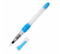APLVFFZH Stylo Pinceau à Eau pour Aquarelle, Bleu, pointe plate petite