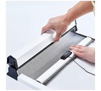 APMOE Enroulable Moustiquaire Fenetre avec Cadre Aluminium, Extensible Rouleau Moustiquaire Coulissante Montée et Descente, Enrouleur Store Moustiquaires sans Percage, Moustiquaire