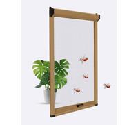 APMOE Store Moustiquaire Fenetre Enroulable sur Mesure avec Cadre Aluminium, Coulissante Moustiquaire Fenêtre de Toit Rouleau, Moustiquaires Retractable