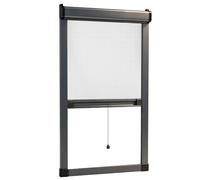 APMOE sur Mesure Moustiquaire Enroulable Fenetre, Coulissante de Haut en Bas Store Moustiquaire Fenetre, sans Perçage Extensible Moustiquaire de Fenêtre, Invisible Mosquito Net(Gris)