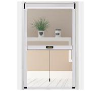 APMOE sur Mesure Store Moustiquaire Fenetre Enroulable, Coulissante Extensible Moustiquaire Fenetre avec Cadre Aluminium, Moustiquaires de Fenêtre de Toit sans Perçage, Bobine Amovible