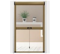 APMOE sur Mesure Store Moustiquaire Fenetre Enroulable, Coulissante Extensible Moustiquaire Fenetre avec Cadre Aluminium, Moustiquaires de Fenêtre de Toit sans Perçage, Bobine Amovible