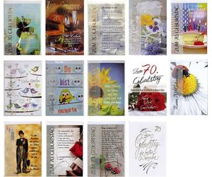 apollo 55-0070 Carte d'anniversaire numéro 70 - enveloppe incluse assortie