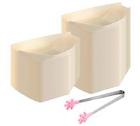 APOMOONS 100 Pièces Coupelles En Bambou Bateau Barquette Alimentaire Jetable Barquette Frite 17×9cm Vaisselle Jetable Bambou Pour Amuse-Bouches Nibbles Sushis Anniversaire Mariage Pâques