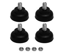 APOMOONS 4 Pied de Meuble Reglable M8 X 35 mm avec écrou Hexagonal M8 Pied