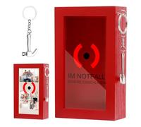 APOMOONS Tirelire pompiers - Boîte d'urgence amusante avec marteau - En cas d'urgence - Cadeau de pompier pour homme - Décoration - Boîte en bois personnalisée - Cadeau d'anniversaire - Boîte cadeau