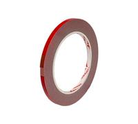 APP Acryl Tape - Ruban adhésif double face Rouge 5 m x 19 mm | Extra Fort, Adhésif de montage pour intérieur et extérieur