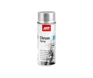 APP Chrom Spray | Bombe Chromé | Finition effet chromé satiné | Facile à appliquer sur métal, bois, verre ou plastiques adaptés | 400 ml