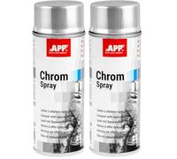 APP Chrom Spray | Bombe Peinture Chromé | Finition effet chromé lisse | 400 ml (Lot de 2)
