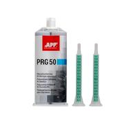 APP PRG 50 - Colle polyuréthane bi-composant pour plastiques 2 x 25 ml | Compatible avec le métal, l’acier, l’aluminium et le verre, Répare, remplit, colle, Séchage rapide
