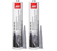 APP PU 50 FC - Colle-mastic carrosserie voiture | Colle polyuréthane flexible pour collage métal-verre | Mastic-colle étanche multi-matériaux | Gris | 310 ml