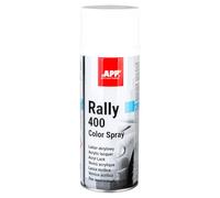 APP Rally 400 Color Spray - Bombe de peinture blanche brillante | Peinture acrylique en spray | Bombe peinture blanche brillante pour toutes les surfaces avec une haute couverture | 400 ml