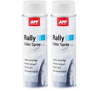 APP Rally Color Spray Bombe de peinture Blanche | Peinture et vernis acrylique | Blanc | 500 ml (Lot de 2)