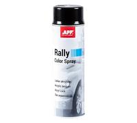 APP Rally Color Spray - Bombe de peinture noir brillant 500 ml | Vernis Noir Brillant pour toutes les Surfaces avec Haute Couverture, Peinture Acrylique en Spray