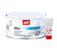 APP Ultra - Mastic carrosserie voiture avec durcisseur 0,5 L | Bi-composant, Idéal pour métal, l'acier, l'aluminium, polyester et autres, Utilisable en remplissage ou en finition