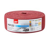 APP WS 222 - Rouleau de non-tissé abrasif, 100 mm x 10 m, rouge | Abrasif non tissé pour ponceuse bois, métal, acier et inox | Laine à poncer grain moyen, grain : 320-360