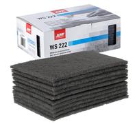 APP WS 222 Tampons abrasifs 150 x 230 mm Gris, 10 pièces, grain 600-800 | Abrasif non tissé pour ponceuse bois, métal, acier et inox, Laine à poncer grain fin