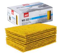 APP WS 222 Tampons abrasifs 150 x 230 mm Jaune, 10 pièces, grain 1000-1200 | Abrasif non tissé pour ponceuse bois, métal, acier et inox, Laine à poncer microgranulaire