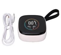 Appareil 3-en-1 pour mesurer l'ozone, la température et l'humidité, de 0 à 50 ppm, avec écran LCD, testeur portable avec dragonne, idéal pour une utilisation à la maison, en voyage, en camping ou lors
