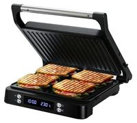 Appareil à panini XXL - Gril de table 180 degrés - Revêtement antiadhésif sans PFAS - Noir