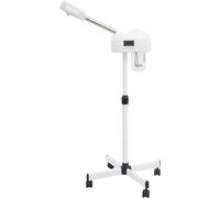 Appareil à vapeur pour le visage - Modèle sur pied DT-118 - Hauteur réglable de 58 à 68 cm - Rotation à 360° - Réservoir d'eau de 600 ml - Résistance PTC - Minuterie de 0 à 20 min - 750 W - Ivoire