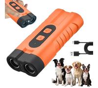 Appareil anti-aboiement pour chien - Répulsif à ultrasons rechargeable - Anti-aboiement - Avec 3 fréquences réglables - Lampe de poche LED - Arrêt des aboiements pour chiens