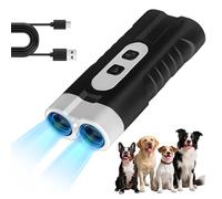 Appareil anti-aboiement pour chien - Répulsif à ultrasons rechargeable - Anti-aboiement - Avec 3 fréquences réglables - Lampe de poche LED - Arrêt des aboiements pour chiens
