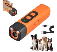 Appareil anti-aboiement pour chien Répulsif à ultrasons rechargeable Anti-aboiement Avec 3 fréquences réglables Lampe de poche LED