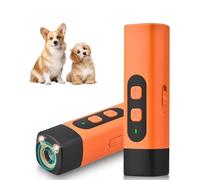 Appareil anti-aboiement pour chiens, appareil de dissuasion à ultrasons contre les aboiements de chien, contrôle des aboiements LED étanche à 10 m pour l'intérieur et l'extérieur, rechargeable à