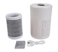 Appareil Anti-Fumée USB Compact 190x122mm Appareil Anti-Fumée | Technologie ions négatifs, élimine pour fumée et formaldéhyde, alimentation USB, design compact ABS blanc(Air purifier)