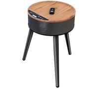 Unold 86545 Chauffage Ventilateur Électrique 2000W Noir/Bois Vitrocéramique Télécommandé avec Minuteur et Oscillation, Intérieur 30m², 220-240V