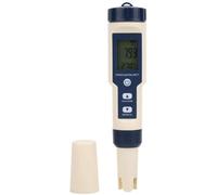 Appareil de contrôle de la qualité de l'eau portable 5-en-1 : analyseur de pH, de conductivité électrique (EC), de température et de teneur en sel. Précision : ±2 %