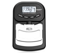 Appareil de force portatif numérique, 180 kg, dynamomètre, avec câble de charge USB, appareil de force de préhension électronique, grand écran LED (noir et blanc)