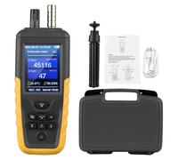 Appareil de mesure de la qualité de l'air, PM2.5/PM10/AQI, plage de mesure : 0–1000 μg/m³, batterie : 2000 mAh