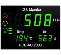 Appareil de mesure du CO2 PCE Instruments PCE-AC 2000 température, humidité de l'air, CO2