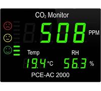 Appareil de mesure du CO2 PCE Instruments température, humidité de lair, CO2