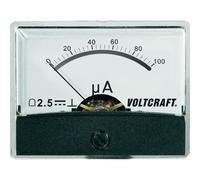 Appareil de mesure encastrable analogique VOLTCRAFT AM-60X46/100µA/DC