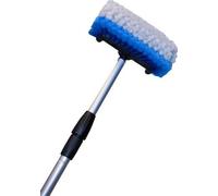 Appareil de nettoyage D&L Poignée télescopique Hydro avec brosse de lavage à cinq côtés - longueur 2 m, bleu/gris