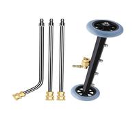 Appareil de nettoyage sous sol, adaptateur de nettoyeur haute pression avec 276 bar et 2 barres d'extension - Pistolet pulvérisateur de 41 cm, pour châssis, béton, terrasse, sol, jardin et machine à